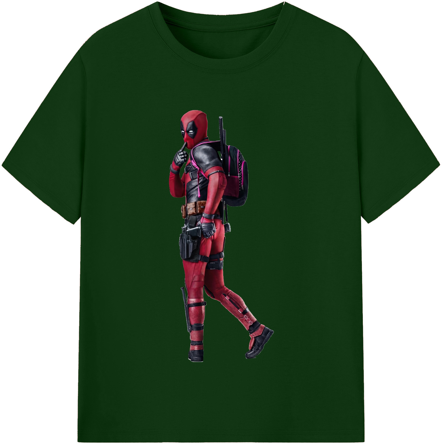 （画像用） Deadpool デッドプール 綿100％半袖Tシャツ（フロントプリント）